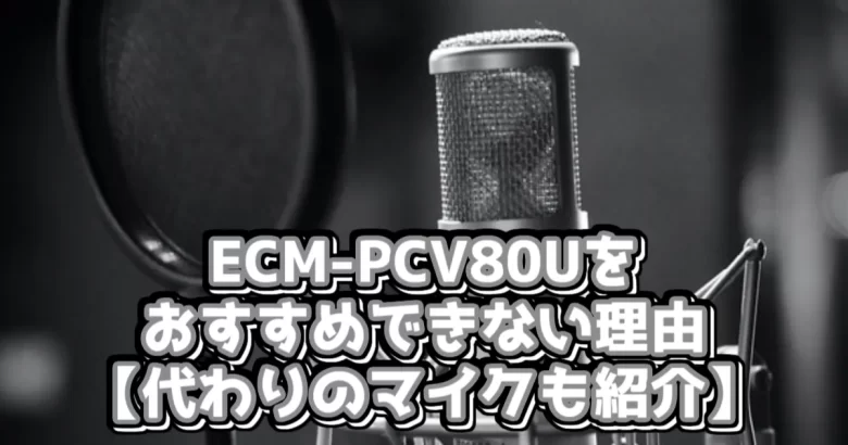【使用歴6か月】ECM-PCV80UがNGな理由【レビュー記事】